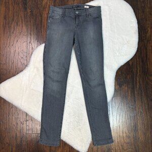 Level 99 Liza Skinny Jeans 30 Striped Blue Gray Mid-Rise Stretch Women's